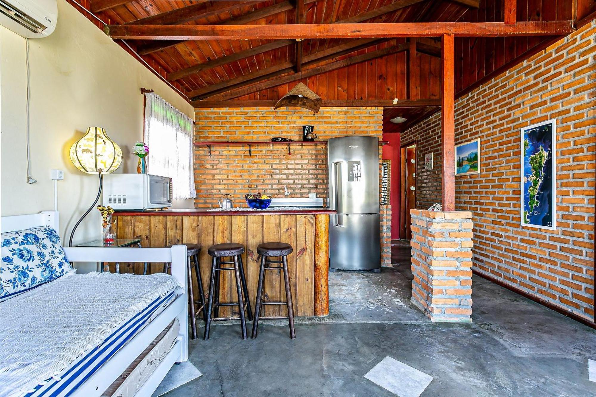 フロリアノポリス Casa Rustica Com Vista Mar No Campeche Toca151ヴィラ エクステリア 写真